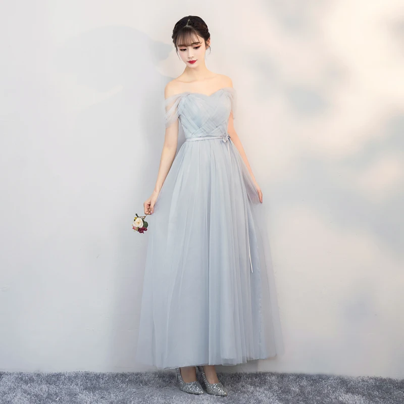 Женское вечернее платье для подружки невесты длинное в стиле ампир|Платья