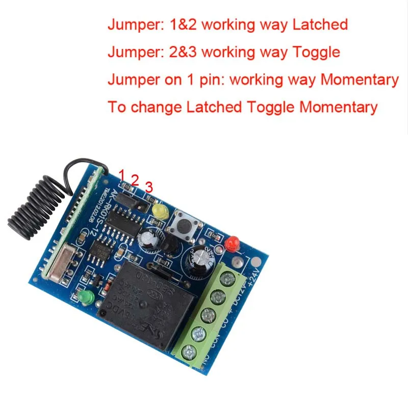 Приемник дистанционного управления для гаражной двери 12 В постоянного тока 1