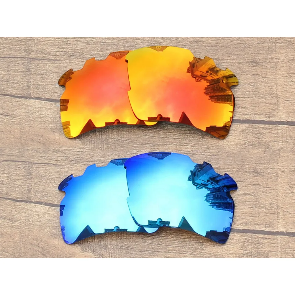 

Vonxyz 2 Pairs Ice Mirror & Ruby Mirror Polycarbonate Replacement Lenses for-Oakley Flak 2.0 XL Vented Frame