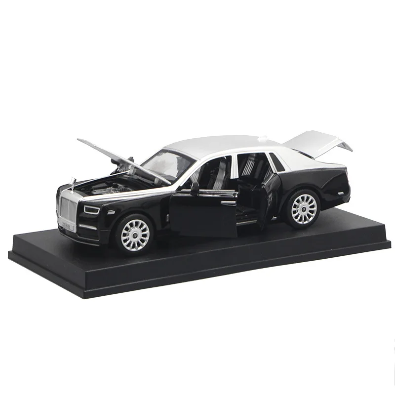 WB8888W no box 1:28 Rolls Royce, роскошная модель, модель автомобиля из сплава, звук и светильник, оттягивающая 6 дверей, эксклюзивная модель автомобиля - Цвет: WB8888W no box