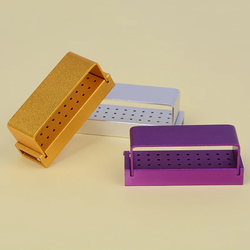 Новинка 30 отверстий алюминиевый держатель для зубных буров Магнитный блок