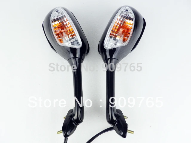 Пара Черный Включите сигнальные зеркала для 2005-2007 Suzuki GSX-R 600 750 1000 2006 K5 | Автомобили