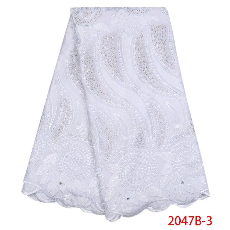 African Lace Cotton Fabrics Swiss Voile Fabric High Quality Embroidered Flower Pattern For Men Wedding Dress APW2047B-2 | Дом и сад