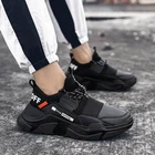 Массивные кроссовки большого размера, мужские кроссовки для бега, мужская спортивная обувь, мужская спортивная обувь, черная обувь на толстой подошве, спортивная обувь