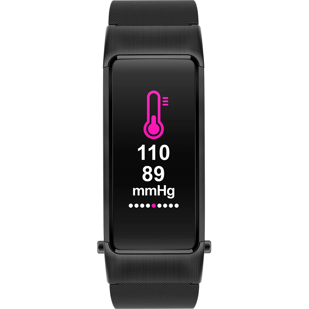 1pc black MHKBD браслет для измерения артериального давления наушники 2 в 1 умный Браслет спортивный шаг сердечного ритма мониторинг здоровья наручные часы KBD0039 - Цвет: 1pc black