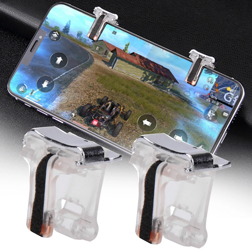 2 шт. триггер три ключа нажатия сотового телефона игровой Кнопка огня смартфон