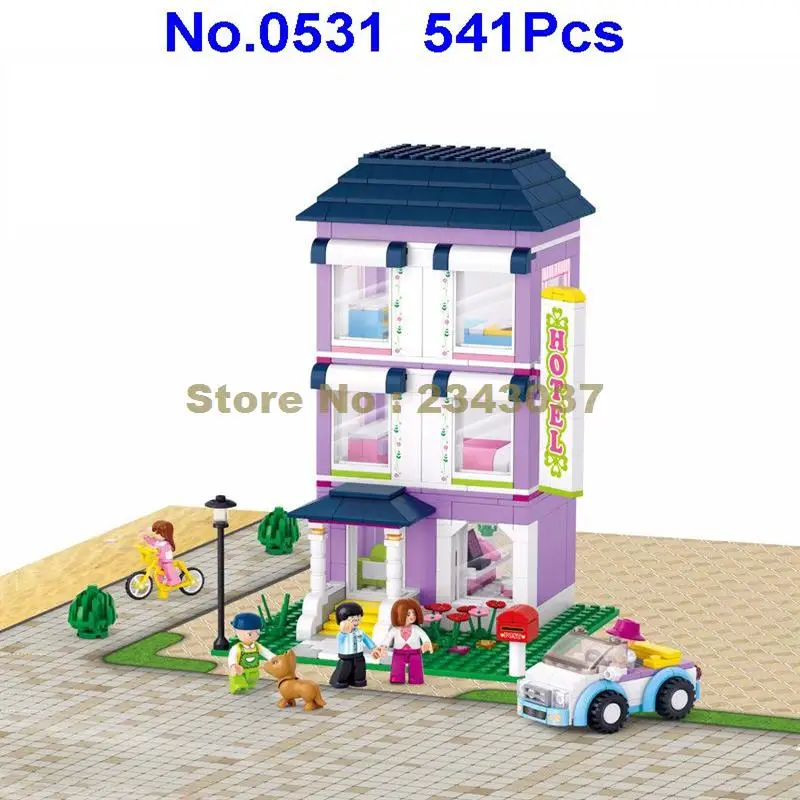Sluban 0531 541 шт. игрушечные строительные блоки Pink Dreams Hotel Girl | Игрушки и хобби