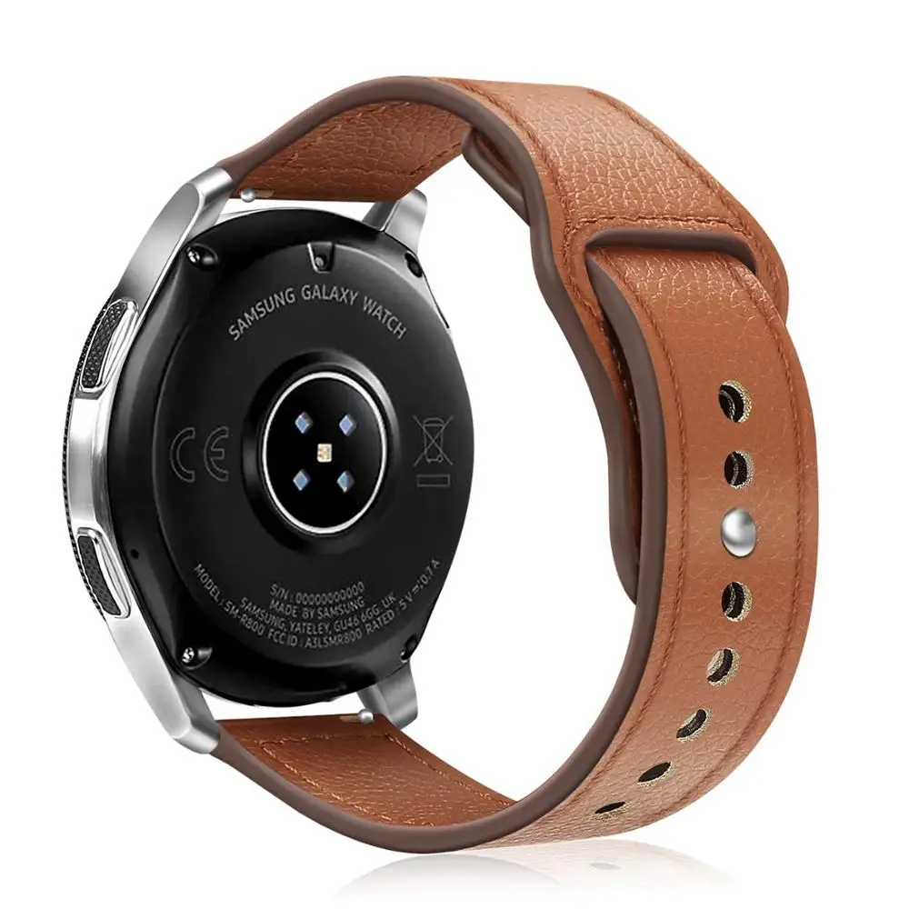 22 мм 20 ремешок для часов, мм для samsung galaxy gear s3 frontier band galaxy 46 мм часы Активный кожаный ремешок