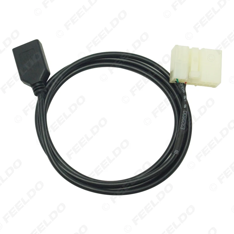 LEEWA автомобильный аудио Женский USB кабель адаптер Разъем для BYD F3/F3R/F6/G3/G3R/G6/L3 CD