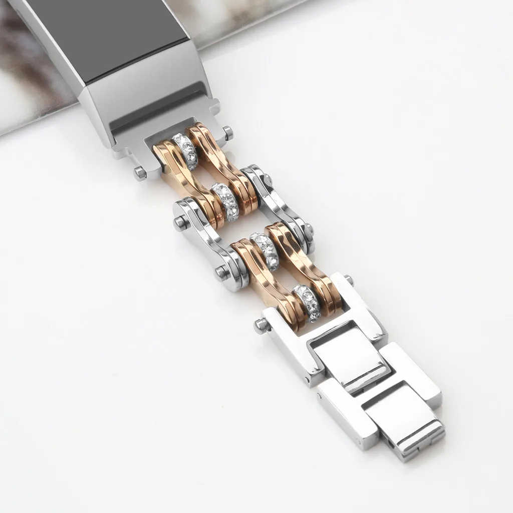 Металлический ремешок для часов Fitbit Charge 3 модные повседневные мужские и женские