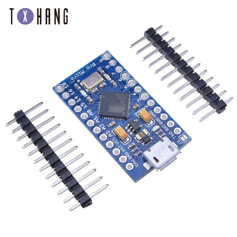 Сменный ATmega32U4 Pro Micro 5 в 16 МГц для Arduino Mini с 2-рядным контактным разъемом Leonardo Usb