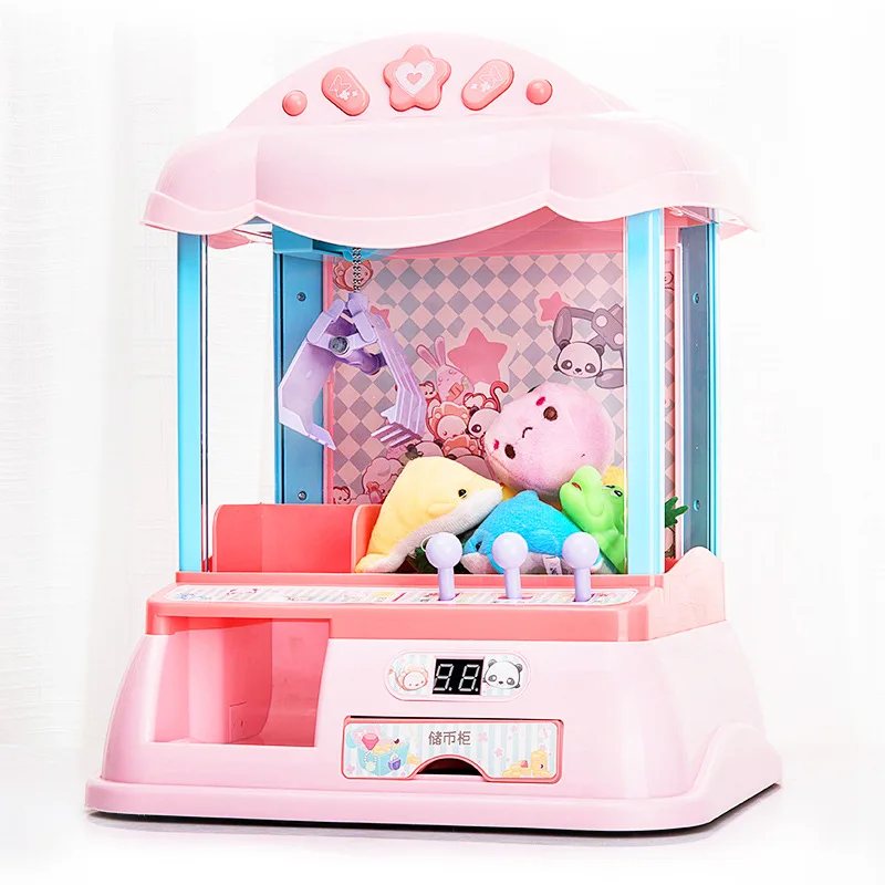 Детские игрушки мини коготь кран для игровых автоматов клип кукла машина Монета конфеты машина твист яйцо машина домашняя игровая консоль