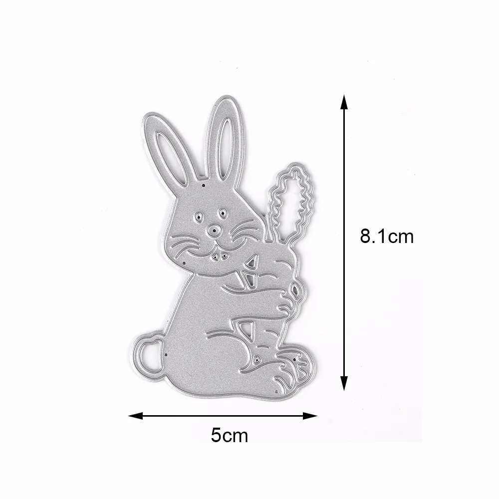 Cute Animal Rabbit Metal Cutting Dies Stencils for DIY Scrapbooking New 2019 Album Paper Card Decor Embossing Die Cuts Easter | Дом и сад