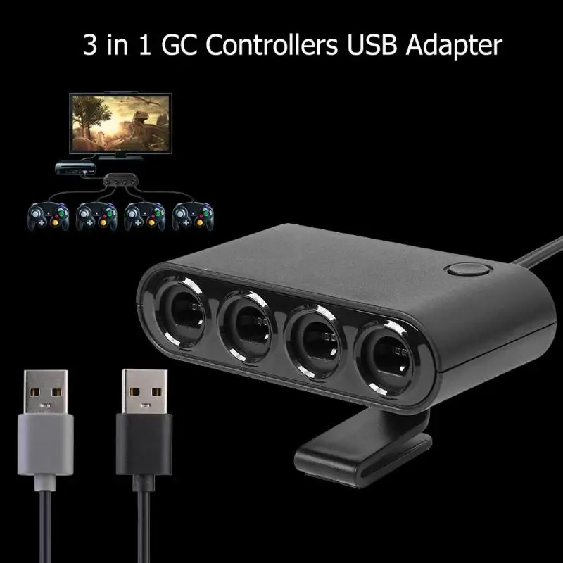 4 портовые контроллеры GC USB адаптер Gamecube контроллера подходящий для Nintendo Switch Wiiu/ПК