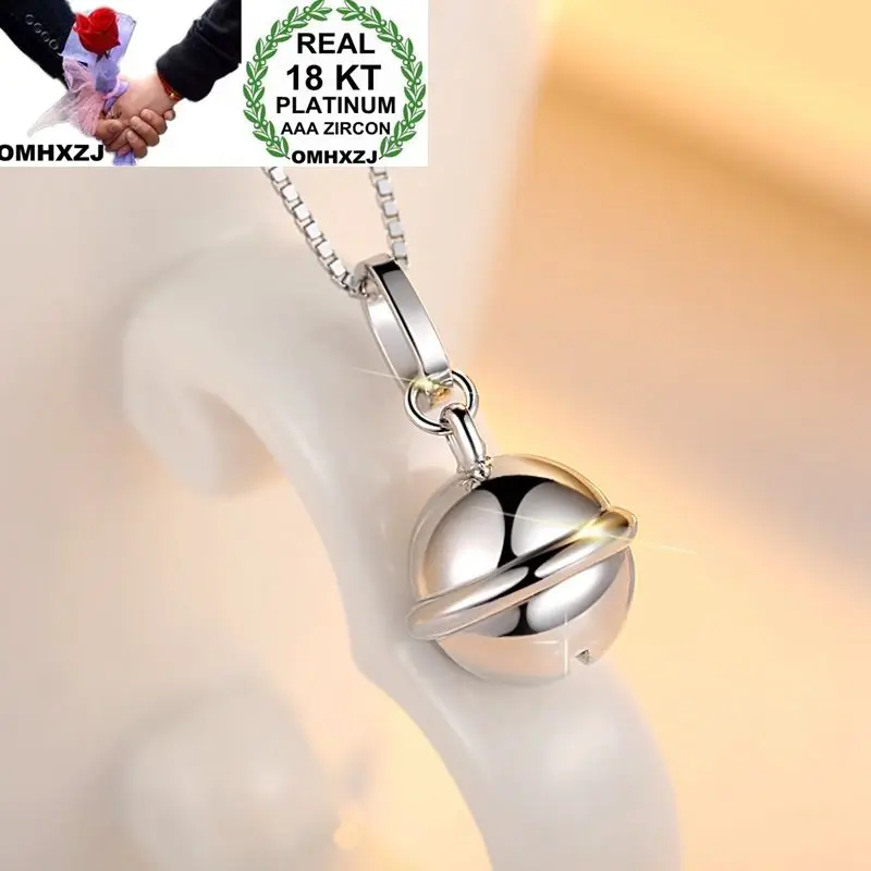 OMHXZJ Wholesale European Fashion Woman Man Party Wedding Gift White Ring 18KT Gold Necklace Pendant Charm CA244 | Украшения и