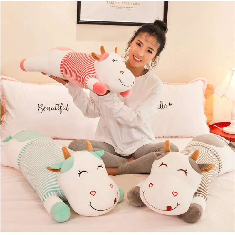 Kawaii Мультфильм молочная корова плюшевые игрушки мягкие животные куклы мягкая