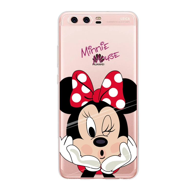 Микки и Минни Маус Мышь телефон чехол для Huawei P8 p9 P10 Lite Дональд Дак ТПУ плюс Coque