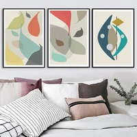 abstract home decoration canvas painting watercolor petal leaf boat plant posters and prints wall art pictures for living room