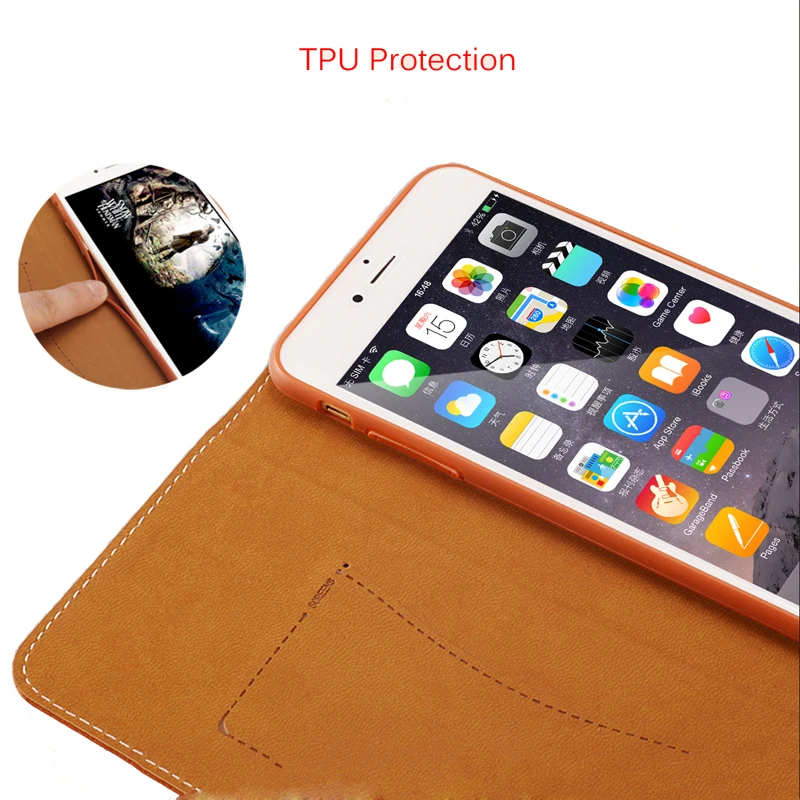 Xundd Роскошный чехол-кошелек для iPhone 6 6s Plus из искусственной кожи, флип-чехол для iPhone 7 7 Plus, чехол, fundas, слот для карт