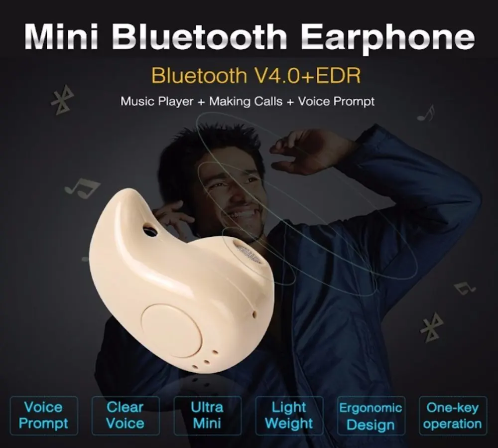 Бизнес наушники S530 Мини Портативная Беспроводная bluetooth гарнитура с вибрационным