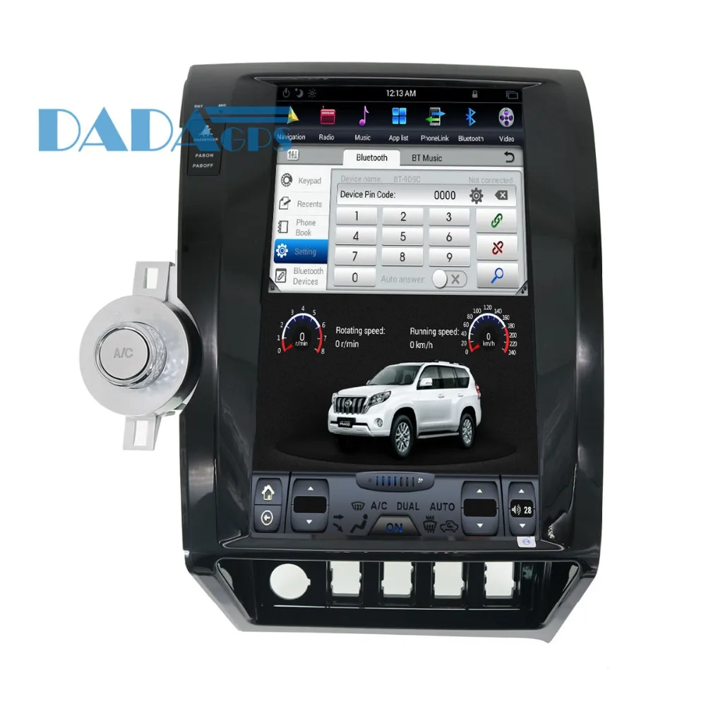 13,6 дюймов Tesla Автомобильный gps навигация для Toyota Tundra 2007-2013 головное устройство без DVD плеер стерео Мультимедиа 1 din радио Android