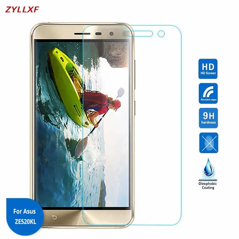 2PCS/Lot For Asus ZenFone 3 ZE520KL Tempered Glass Safety Film 9H 5.2 inch 2.5D Screen protector film on ZE 520 KL Z017D Z017DA | Мобильные