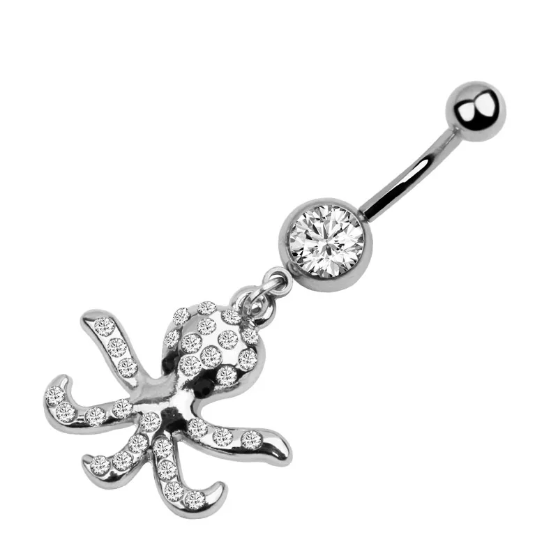 1 шт. кольцо для пупка с опалом и камнем|Украшения тела| |