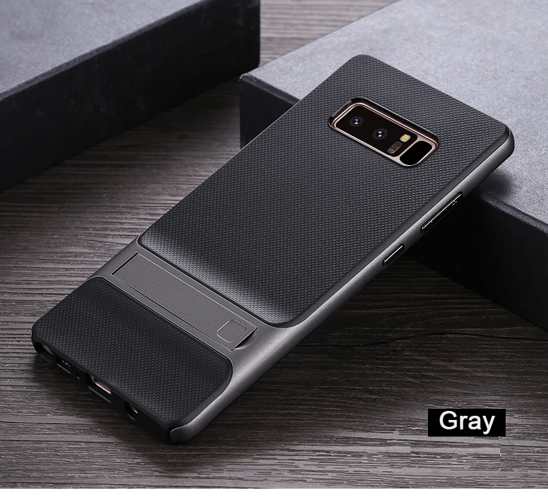 CAPSSICUM NOTE8 Kickstand чехол для samsung Galaxy Note 8 Чехлы 6,3 дюймов PC силиконовый гибкий тонкий гелевый Стенд задняя крышка оболочка