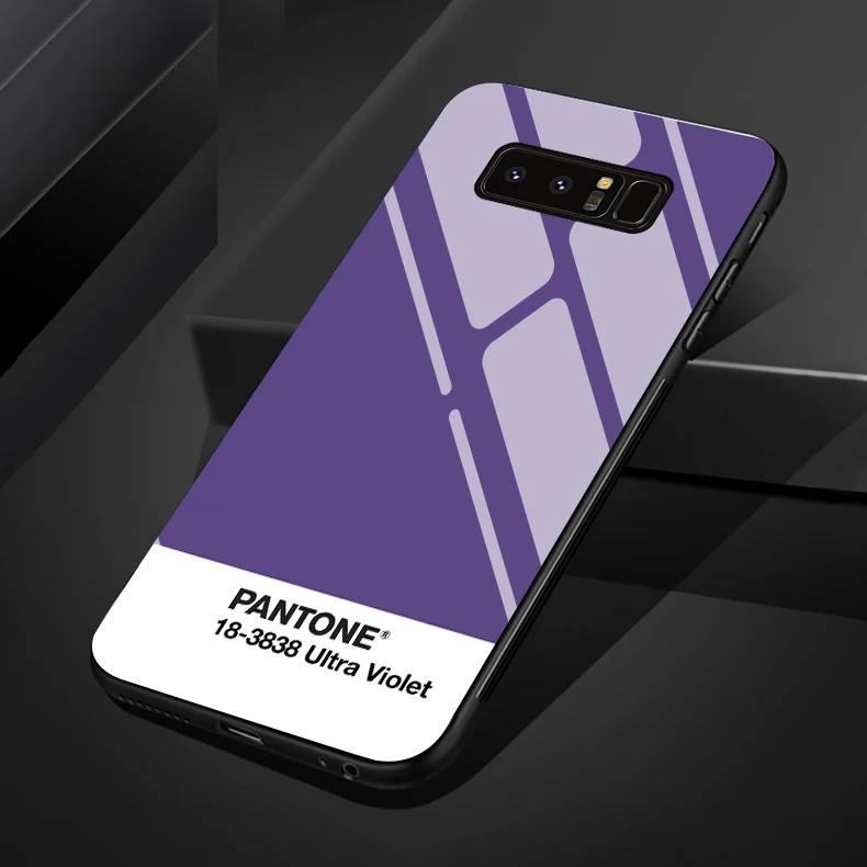 5 Новые Pantone для samsung S8 S8plus S9 S9plus note8 note9 S10 S10plus Цвет закаленное стекло чехол для телефона - Цвет: 5