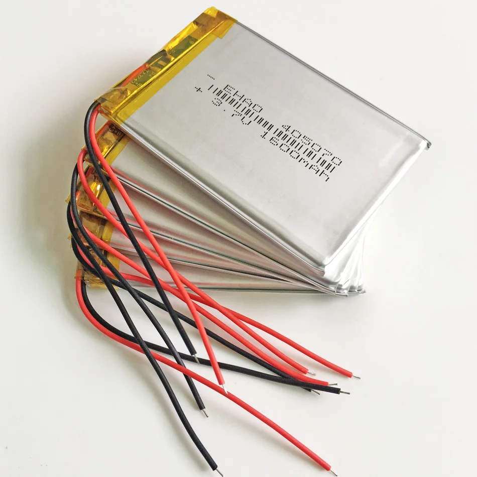 10 x шт 3 7 V 1600mAh литий полимерная ионная аккумуляторная батарея для электронных