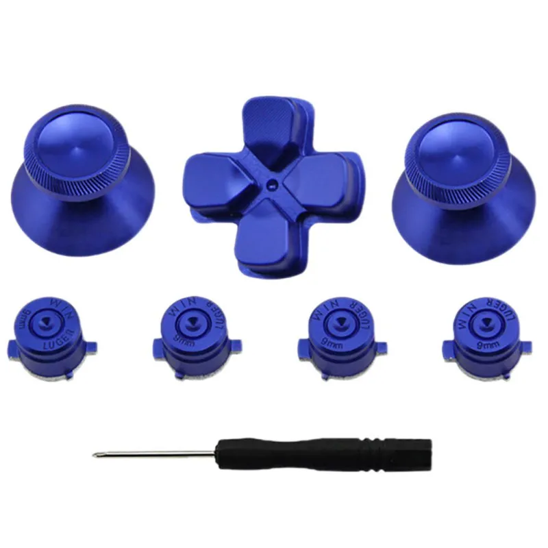 Полный набор для контроллера PS4 Dualshock 4 сменный металлический Dpad + крышка