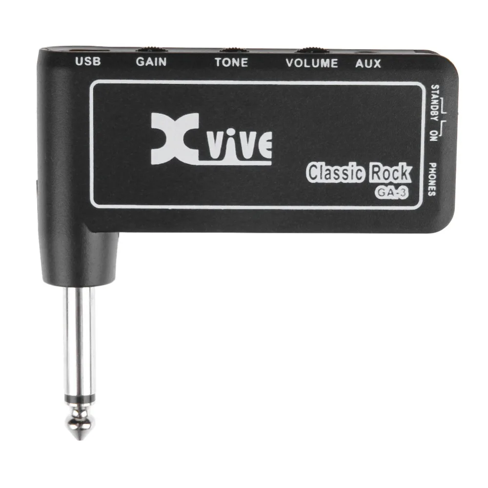 Xvive GA-3 классический рок коспактная Портативная зарядка переходник для электрогитары усилитель для наушников Аксессуары для гитары