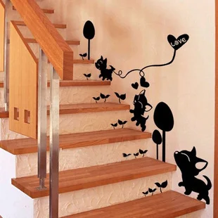 

Free Shipping Cartoon Dogs Wall sticker window sticker Wall Decor Wall Decals Glass Sticker Home Decoration