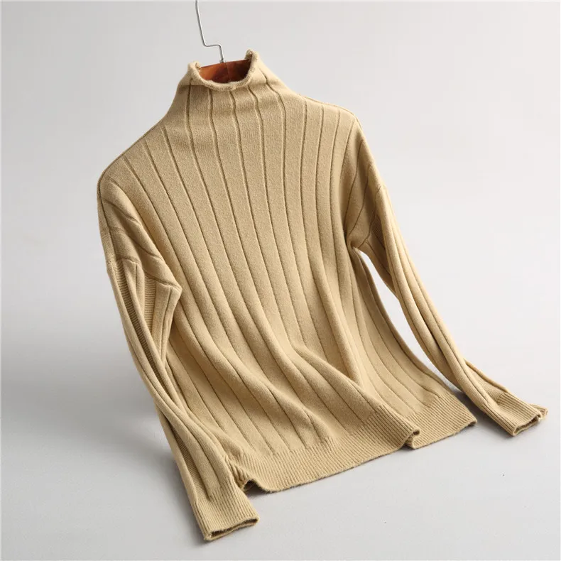 2018 Women Sweater And Pullovers Turtleneck White Knitting Femme Tricot Pull | Женская одежда
