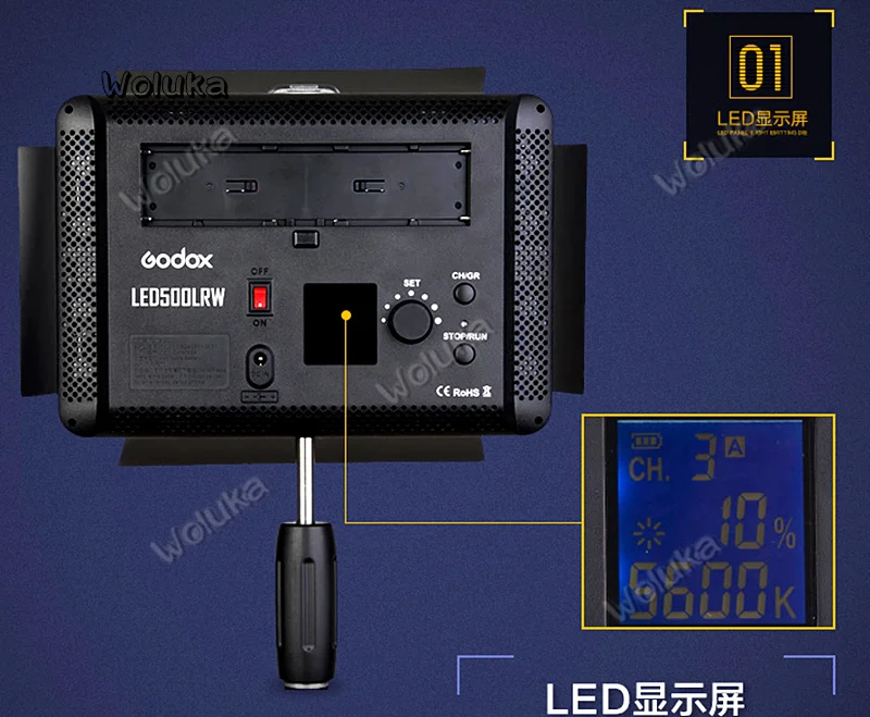 Фотографическая лампа Godox светодиодная 500LR для натюрморта освещение еды съемки