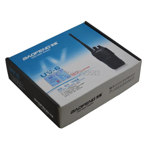 BAOFENG УФ-6 136-174/400-480 МГц VHF/UHF Dual Band Радио Пульт Tranceiver с бесплатным наушник baofeng uv 6 2000