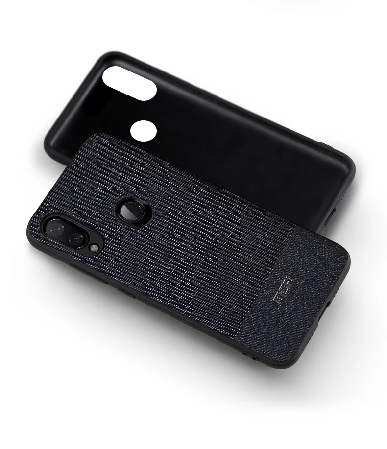 Для Xiaomi Redmi Note 7 Pro чехол Mofi для Xiaomi Redmi Note 7 чехол задняя крышка костюм ткань хлопок Redmi 7 чехол темный 7 Pro