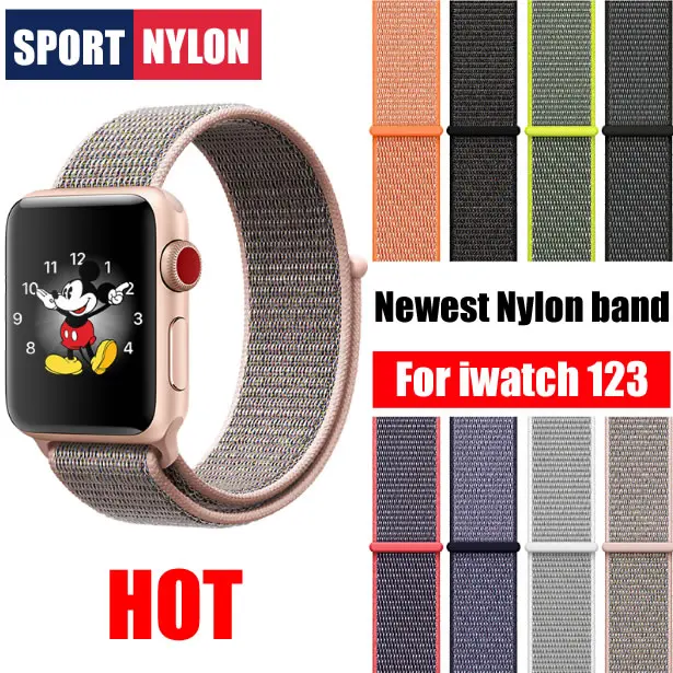 Ремешок нейлоновый для Apple Watch Series 3 2 1 38 мм 42 мм|strap band|band for apple watchnylon watchband |