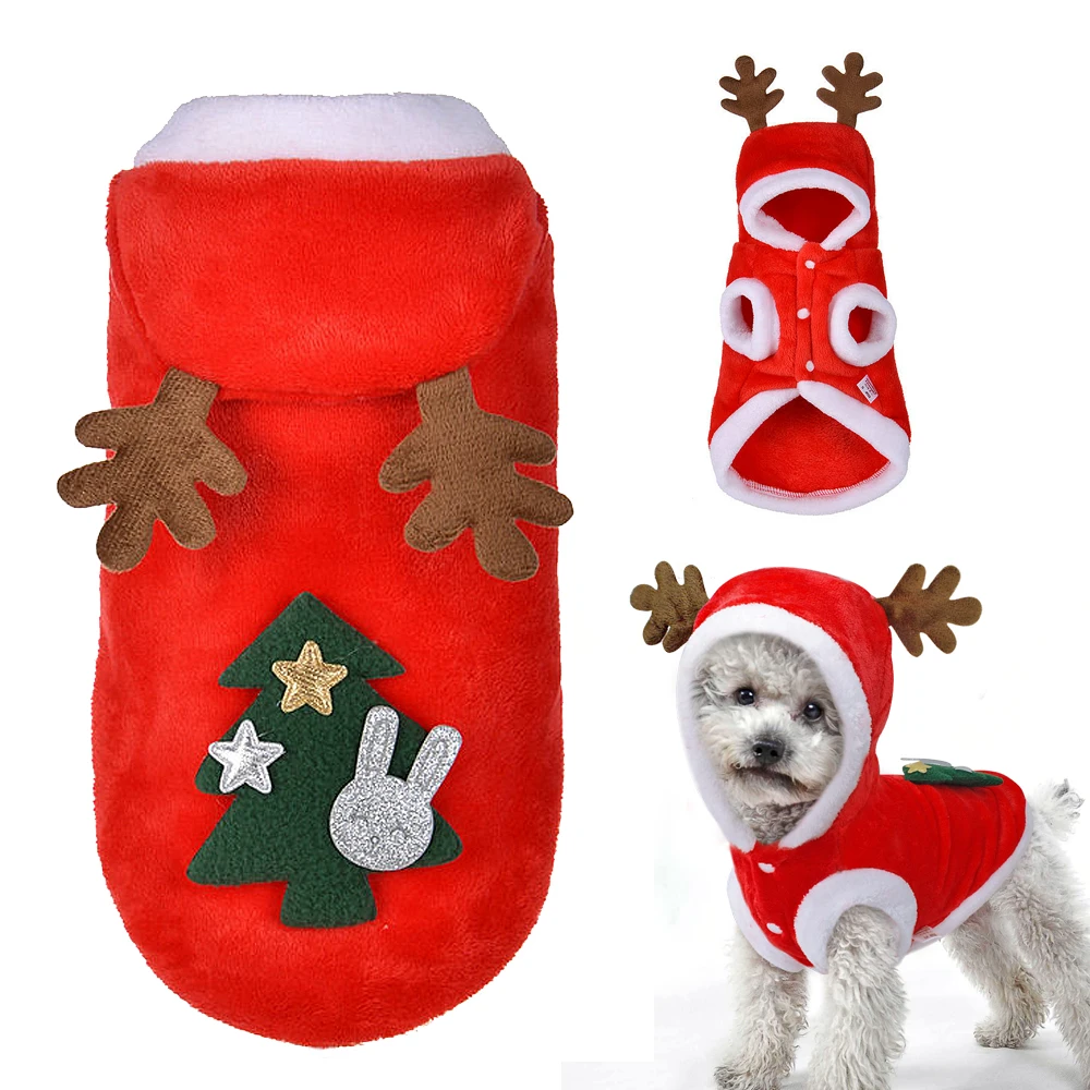 

Dog Christmas Clothes Costume Winter Dog Cat Coat For Small Dogs Cats Chihuahua Yorkshire Terrier Pet Clothes Ropa para perro