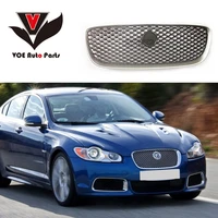 for jaguar xf 2008 2018 car styling abs front hood racing grill grille cover trim auto replacement part silverblack