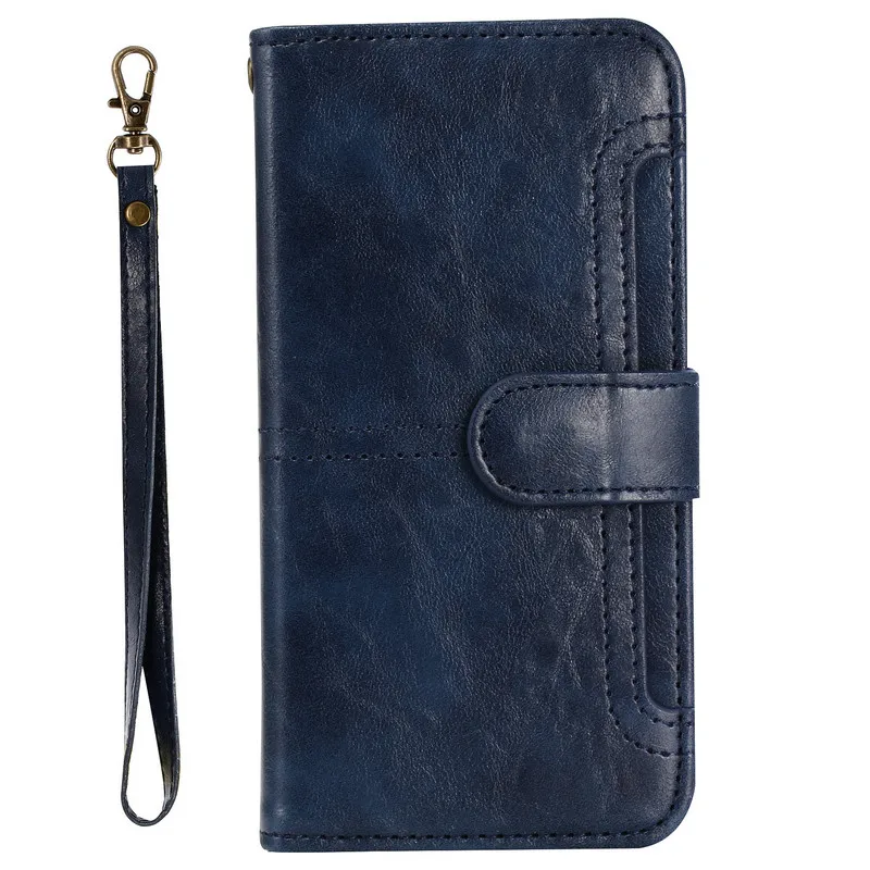 Blue 2 в 1 винтажный кожаный чехол-кошелек для huawei P30/P30 Pro P 30 Дневник Книга Магнитный чехол P20/P20 Pro/P20 Lite P20 чехол для телефона - Цвет: Blue