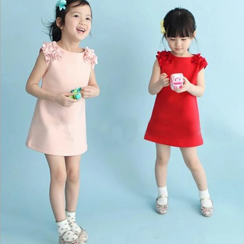 Розничная продажа одежда для детей летнее платье кружевное без рукавов девочек