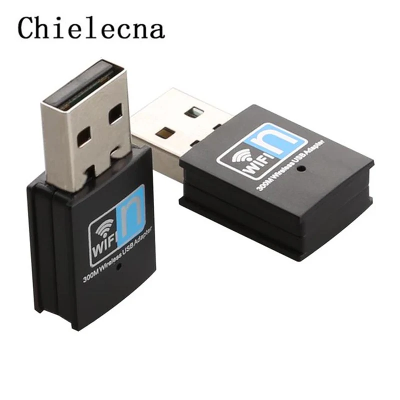 Сетевой адаптер Chielecna 300 Мбит/с USB Wi Fi ТВ передатчик антенна мини роутер LAN