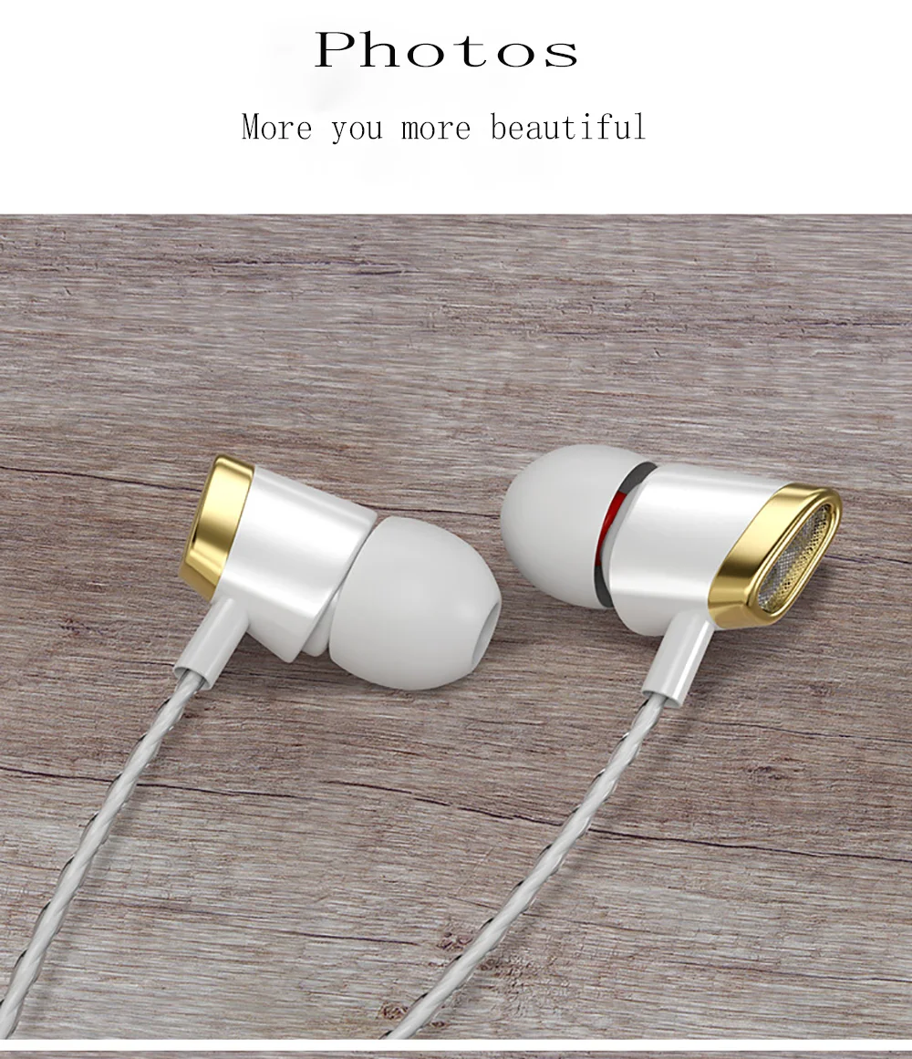 Проводные наушники Bass In Ear 3,5 мм, гарнитура со встроенным микрофоном, гарнитура для xiaomi samsung huawei