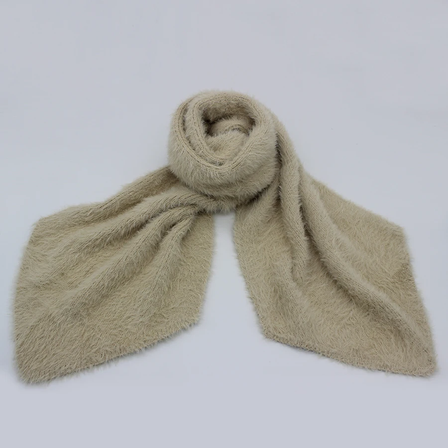 Parent Children Scarves New Autumn Winter Baby Knitted Wool Scarf Women Men Fashion Neckwarmer Mink Boy Girl Long Shawl |