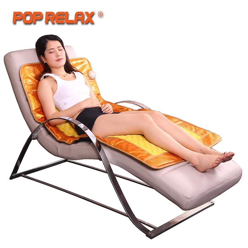 

POP RELAX Korean Heating Therapy Mat AB Two Sides Thermal Germanium Tourmaline Jade Maifan Physiotherapy Health Stone Mattress