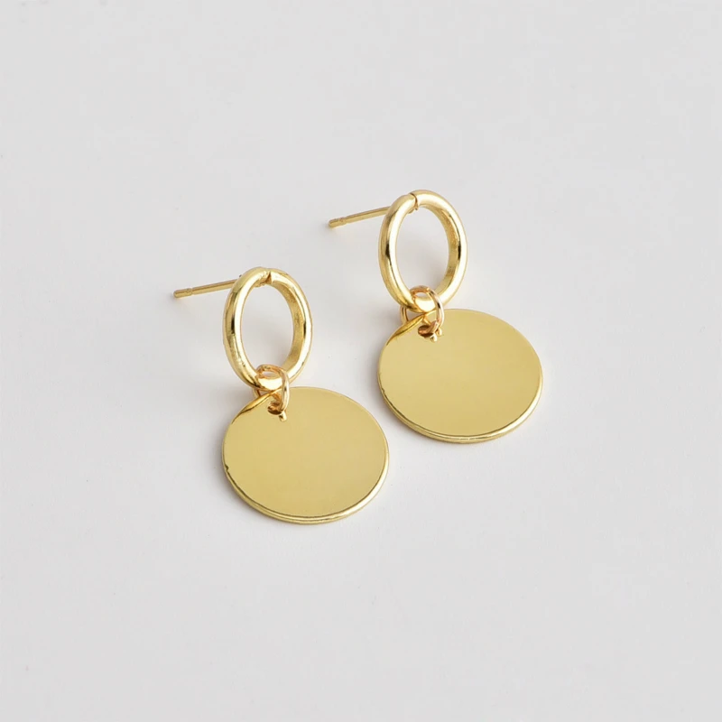 Женские круглые серьги простые модные популярные индивидуальные оптовая