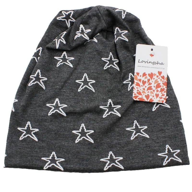 Lovingsha Для женщин Beanies звезды Дизайн мужчин шляпа моды взрослых Марка осень-зима