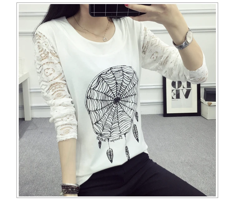 2017 новое поступление футболки весна лето женские повседневные хлопковые длинные