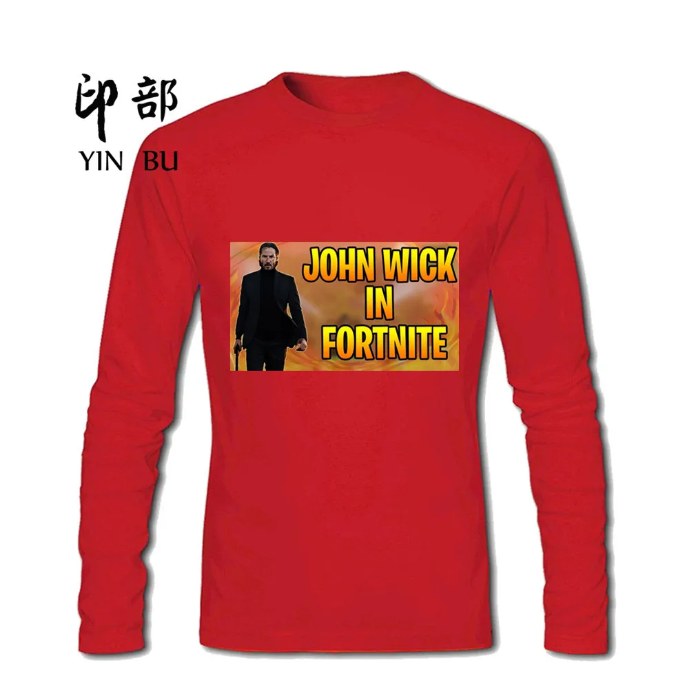 Джон фитиль в fortnite футболка 2018 Camisetas Masculina мужской натуральный Хлопковые
